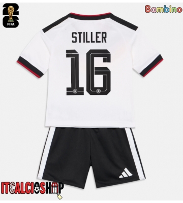 Germania Angelo Stiller #16 Prima Maglia Bambino Mondiali 2026 Manica Corta (+ Pantaloni corti)